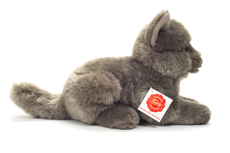 Carthusian cat lying 20 cm - soft toy - soft toy