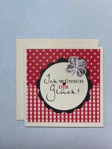 Glückskarte - Minikarte mit Umschlag