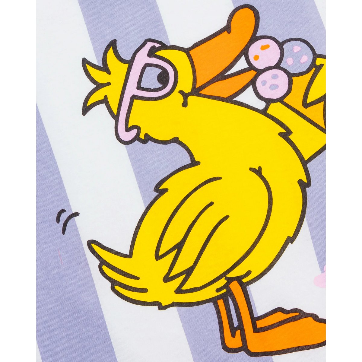 koaa – The Duck Ice Cream Stripes – T-Shirt blanc/violet