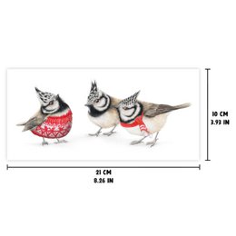 Tarjeta de Navidad, Tarjeta navideña de pájaros, Tarjetas de felicitación de animales