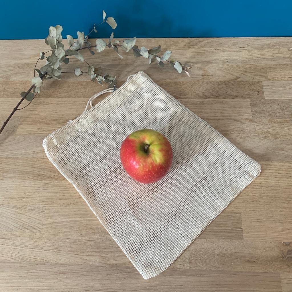 Großbeutel aus Mesh-Baumwolle – 20 x 25 cm