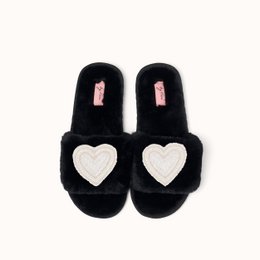 Black slippers