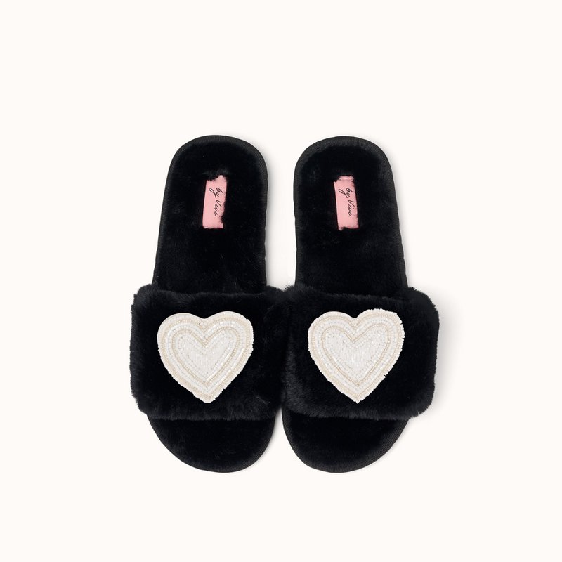 Black slippers