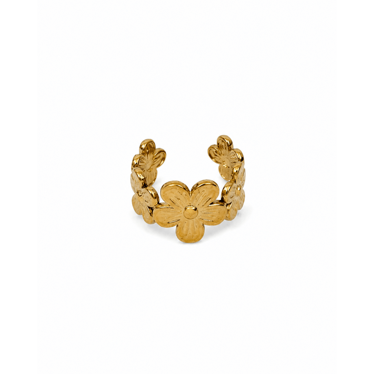 Bloom - Ear Cuff Flowers in 18k gold plated steel