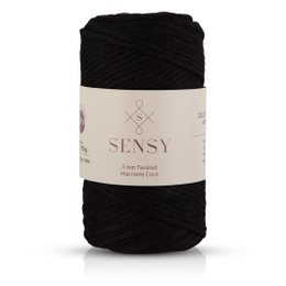 Sensy Premium 3 mm - 109 iarde Cavo macramè a filo singolo in cotone riciclato al 100%