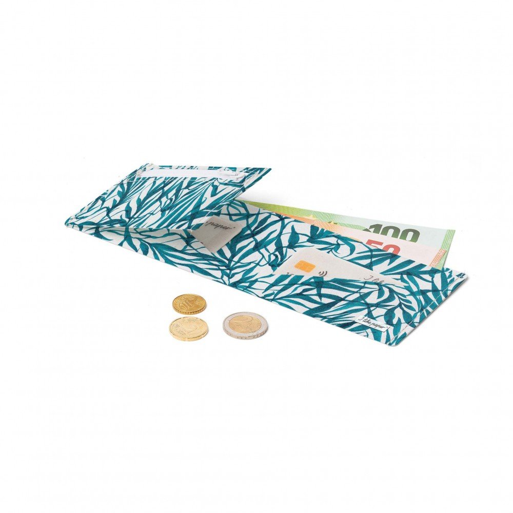 PALM LEAFS Tyvek® cardboard wallet / purse
