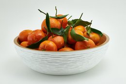 Wooden bowl - fruit bowl - salad bowl - model Carved Low - white - different sizes