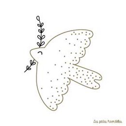 Card and envelope - Colombe Baptême Blanc