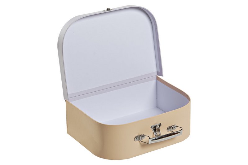 COFFRET 3 CARTONS MÉTAL 28X9,5X20 BLEU CG200409