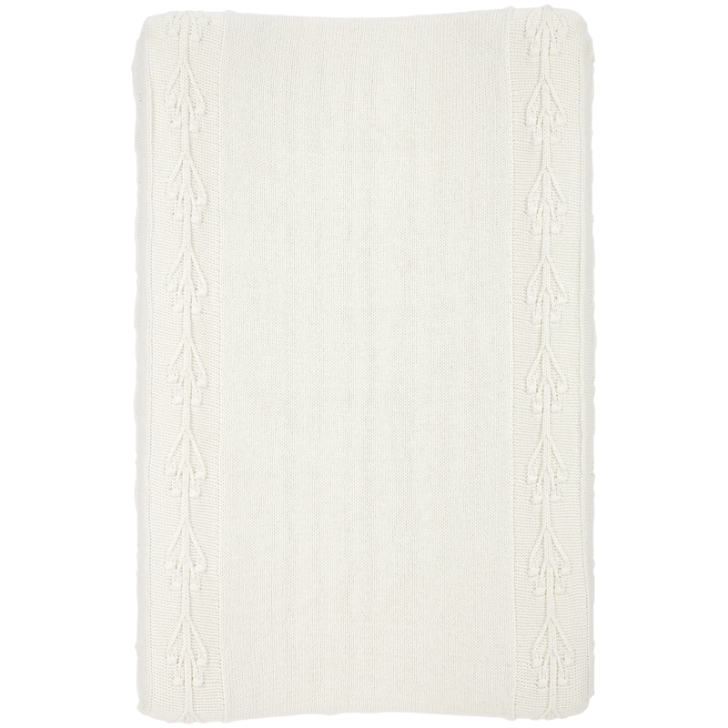 Changing pad cover Romantic flower Offwhite