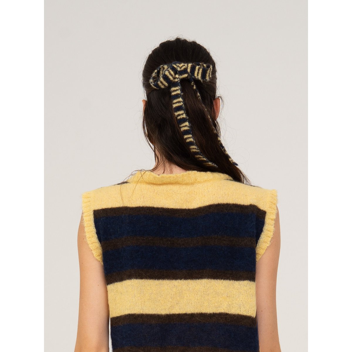 Fresh Charm Bowknot Knitted Hair Clip