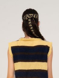 Fresh Charm Bowknot Knitted Hair Clip