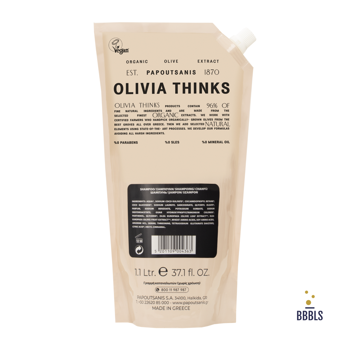 Shampoo Olivia Thinks 1100ml