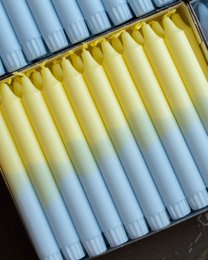 Bougies coniques - bicolores/pastel