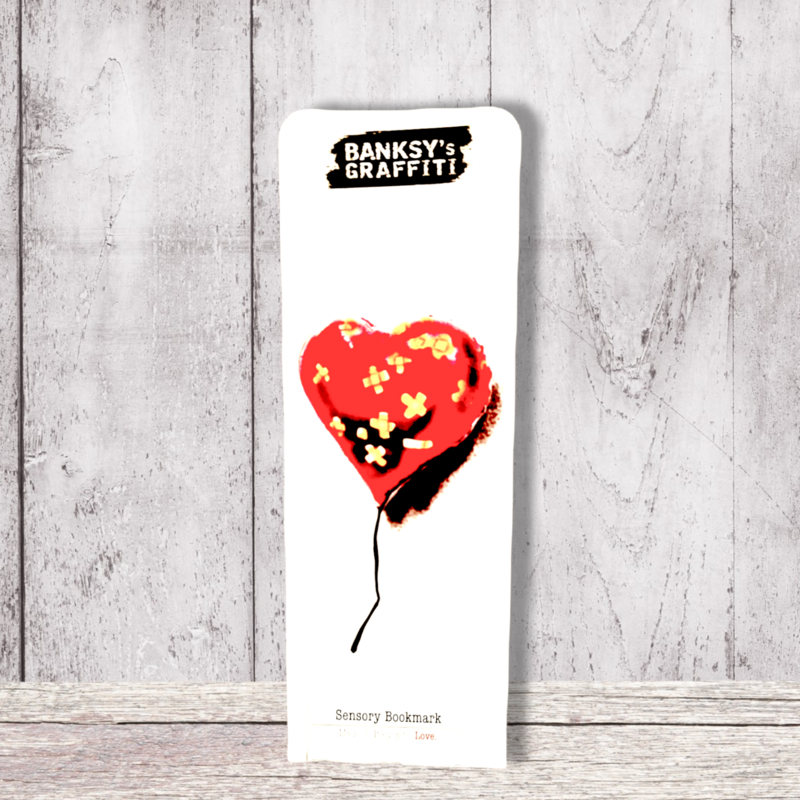 Banksy Scented Bookmark - Bandaged Heart