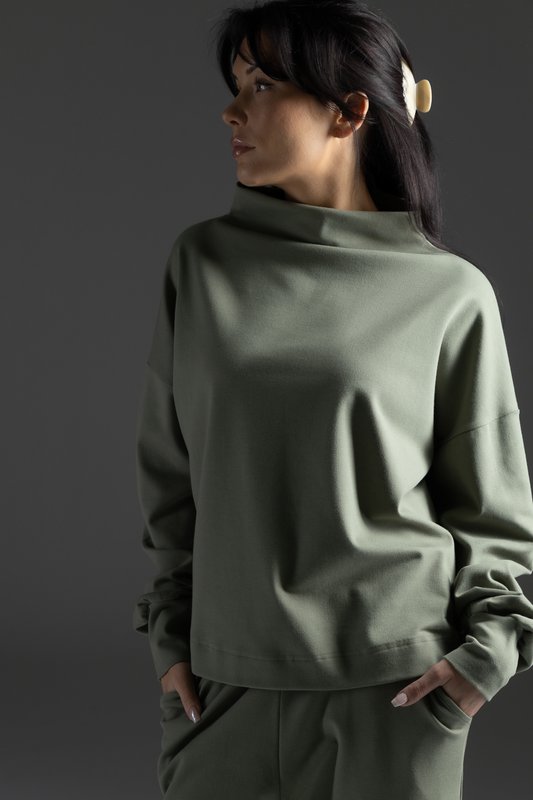 Lounge di Luin Blouse, Misty Green
