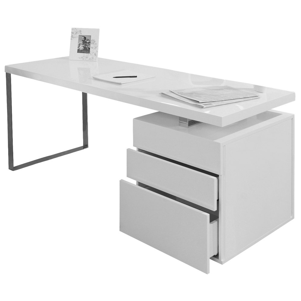 Desk 140x70x76 cm white