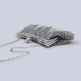 Luxe Diamond-Look Clutch-Gold & Silver