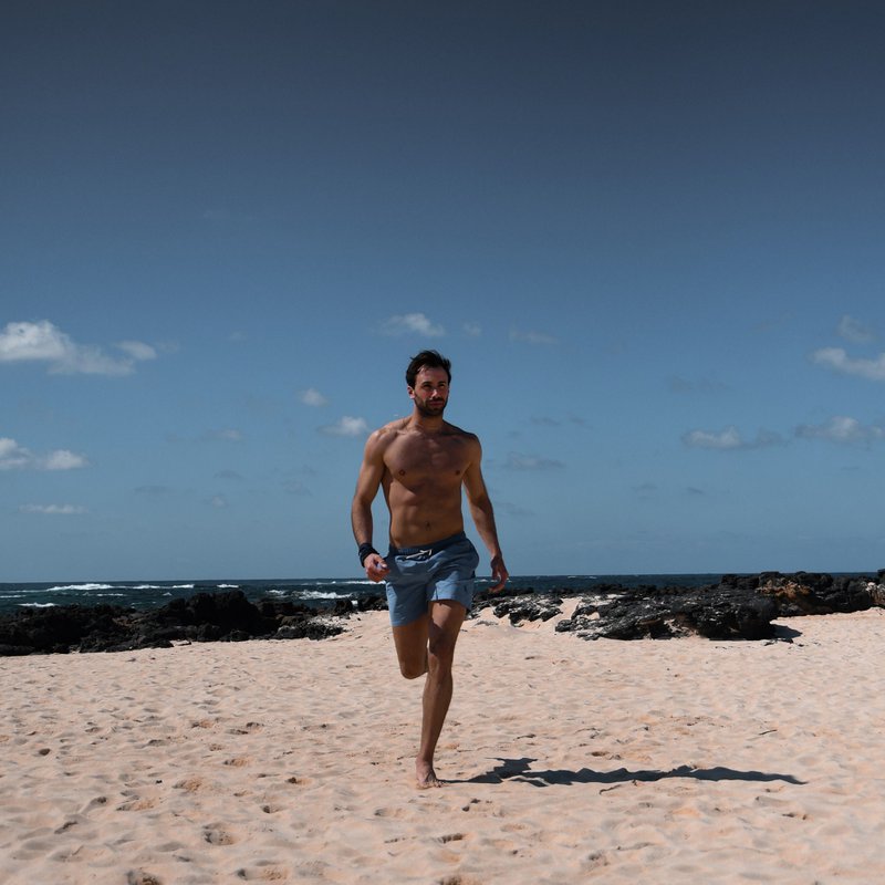 Blå badebukser til mænd | Sanwin Beachwear