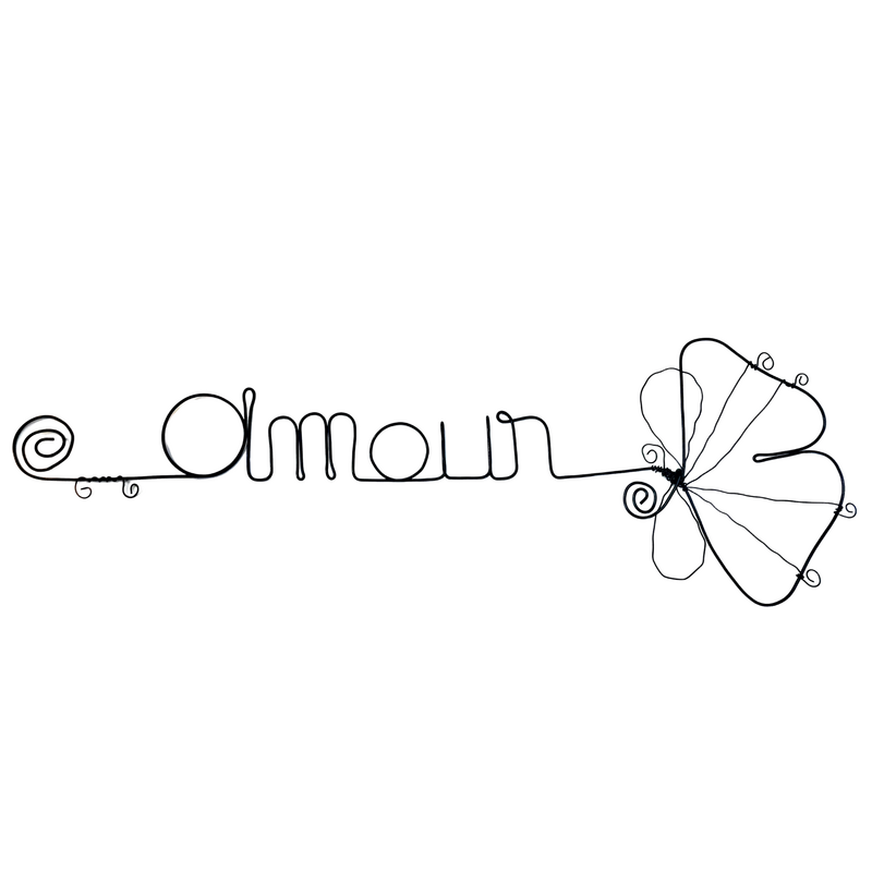 Ginkgo flower - "Love" - ​​Wire wall decoration