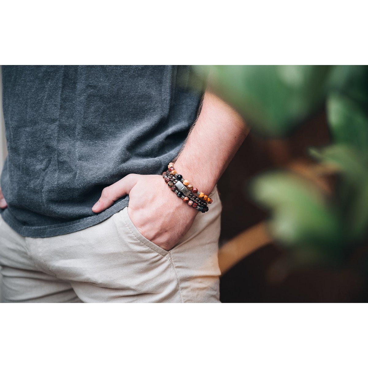 Beaded bracelet 8mm - Bonatti collection