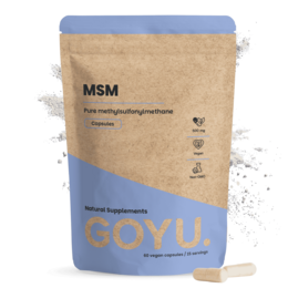  Dietary supplement capsules containing 500 mg of MSM, a natural compound that supports joint health and mobility. The product is made with high-quality ingredients and is suitable for daily use.