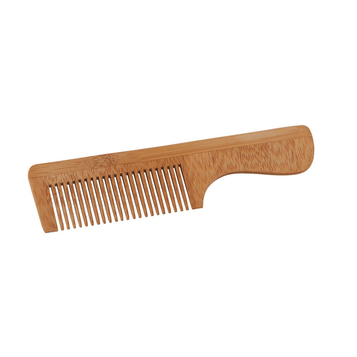 Bamboo hair comb with handle