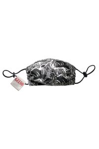 Seiden-Gesichtsmaske "Schwarzes Zebra" Print
