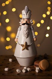 Kerstdecoratie Notenkraker 24 cm Wit Kunststof