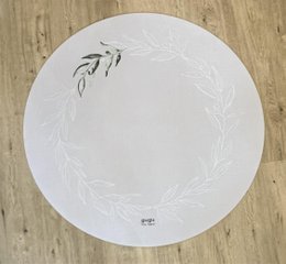 Natural rubber mat Prime Olive Garden circle