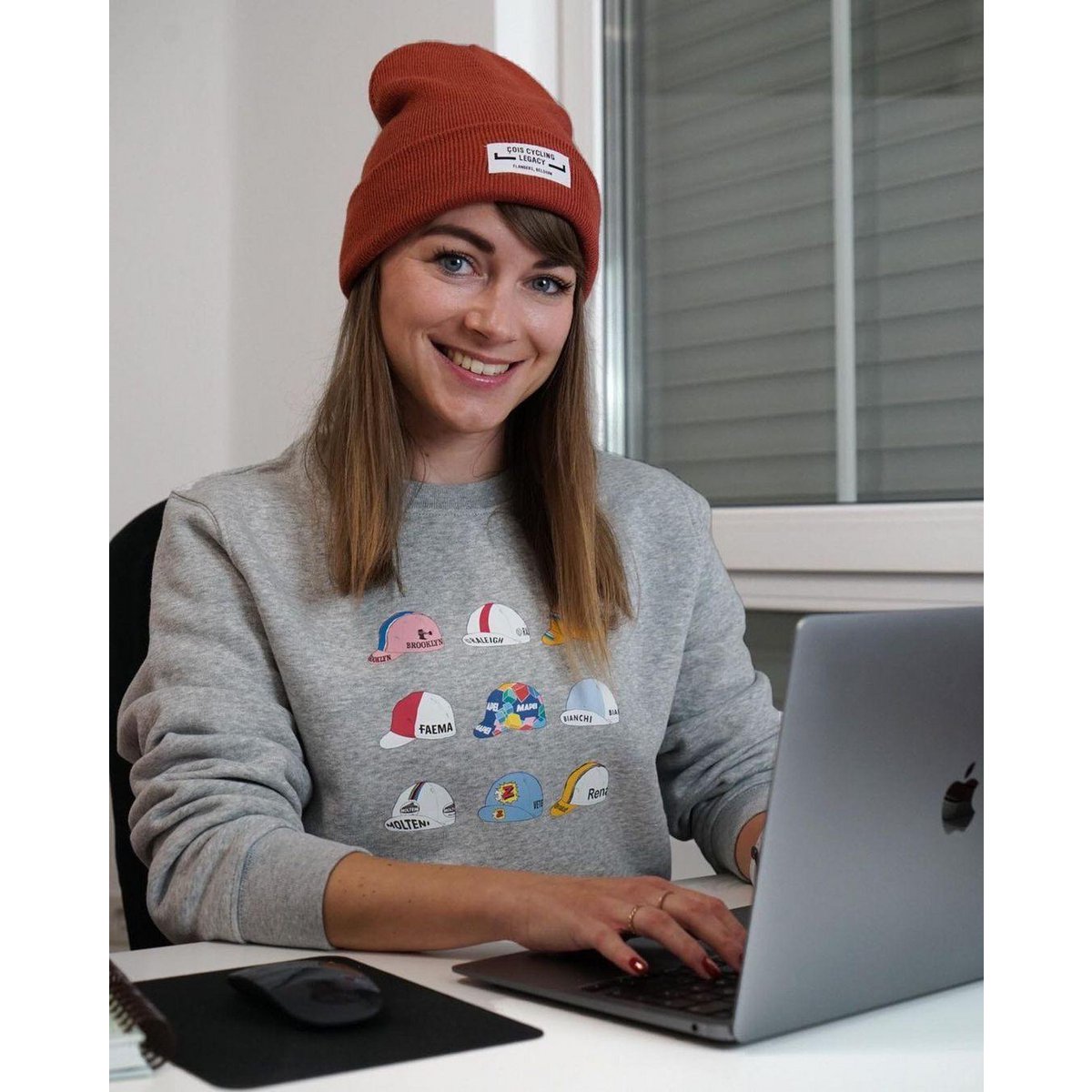 Vintage cycling caps Sweater