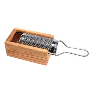 Parmezaanse kaasdoos met rasp, 15 x 7 x 8.5 cm