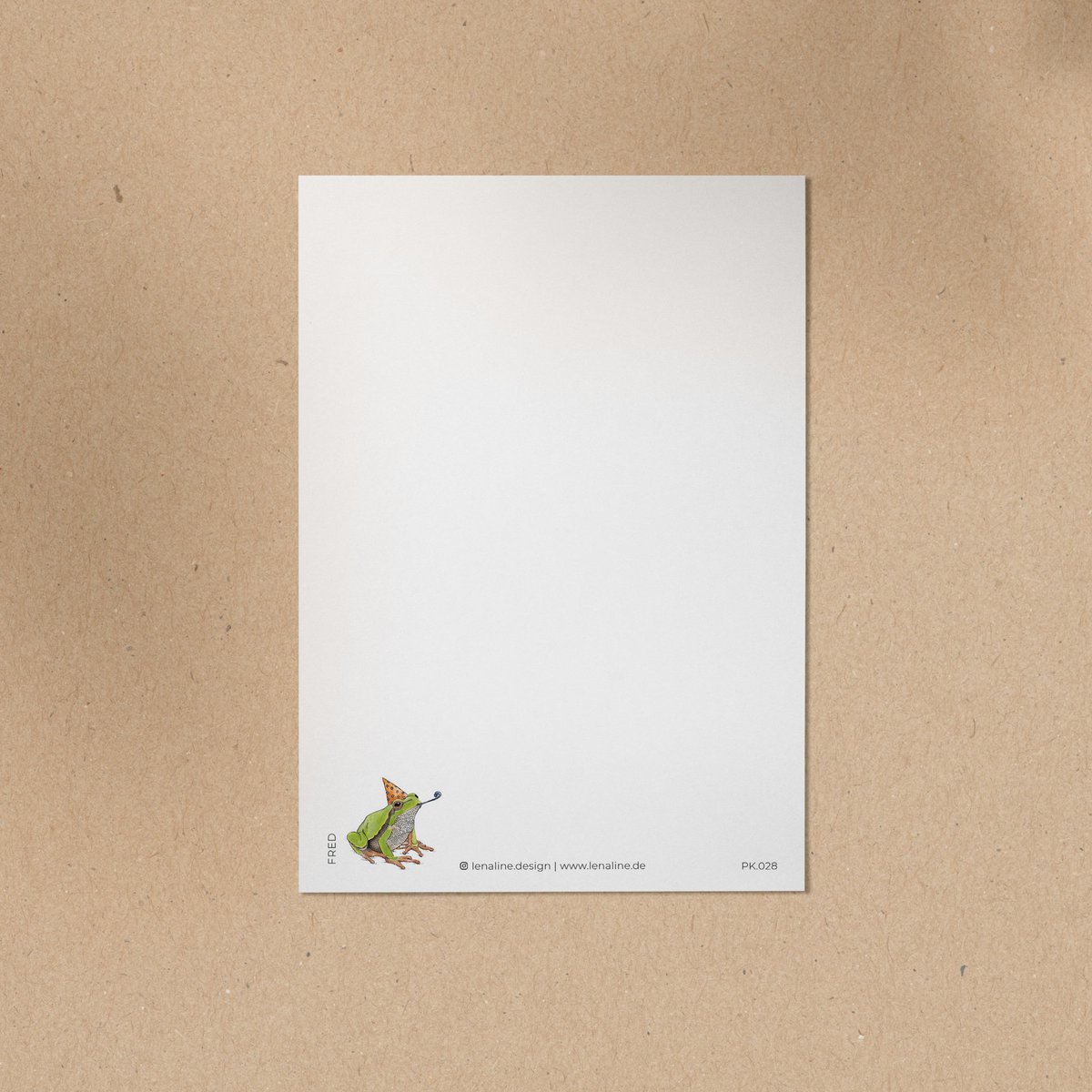 CARTE POSTALE | Grenouille Fred - Fête