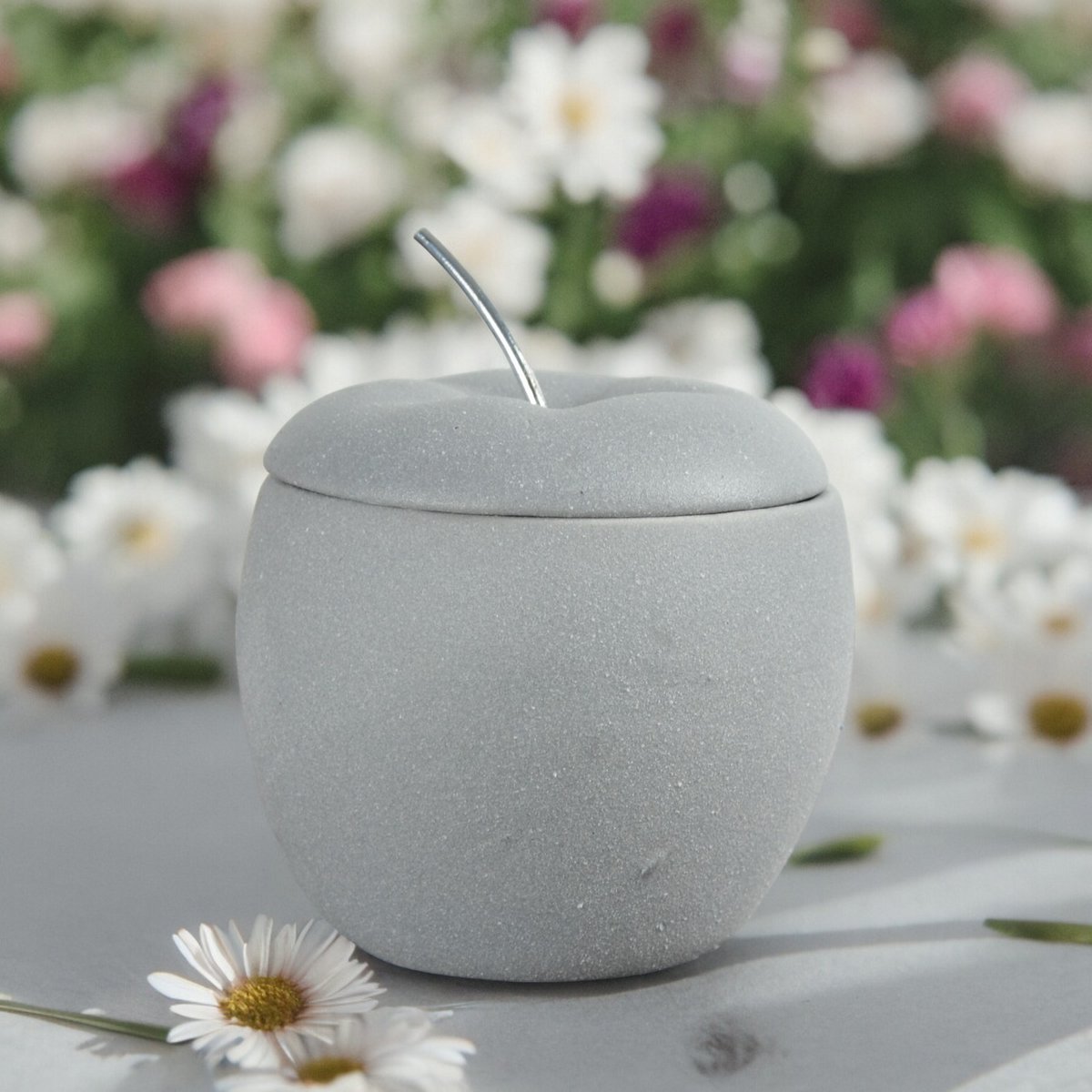 Quemador de perfume - Manzana del amor - Portavelas de fusión Ceras perfumadas - Accesorio de aromaterapia - Vela de cerámica Tealight - Idea de regalo
