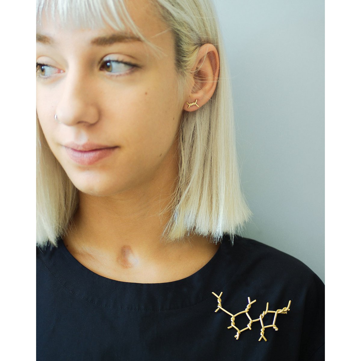 Amarres Brooch / Gold-plated