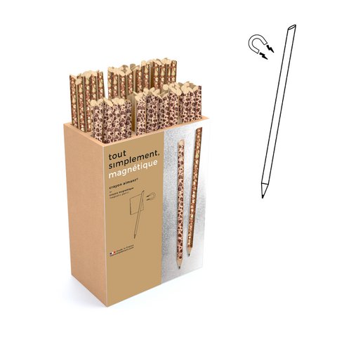 Display vol met 120 magneetpotloden - druif + gratis display