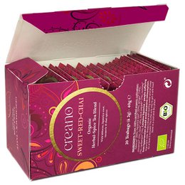 Bustine di tè Sweet Red Chai biologico, confezione da 20