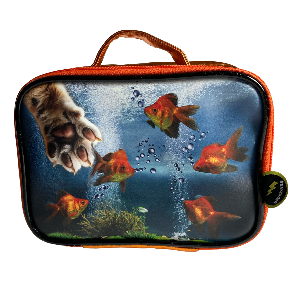 Toiletry bag Aquarium Oops the cat got a goldfish