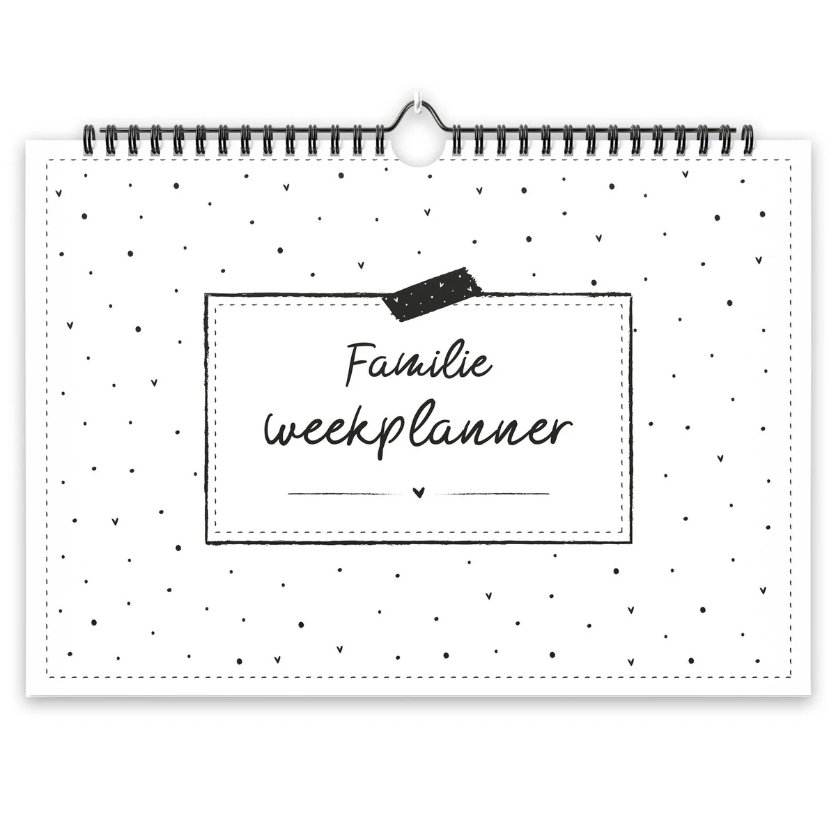 Fyllbooks Familienplaner A4 – Dateless – Schwarz und Weiß