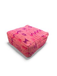 Vloerkussen - Colourful Line - Roze Editie I