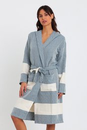 Diamond Bathrobe - Petrol