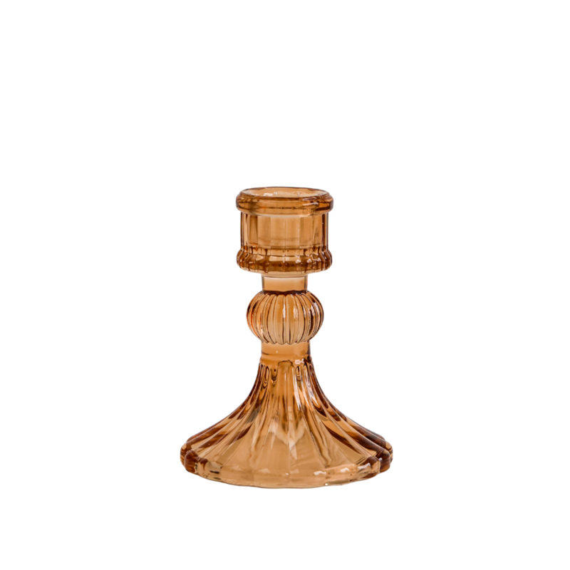 Candelero Belle Marrón - Caja de 6 piezas