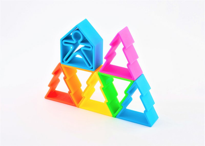 Dëna Neon - Kind, Huis en Boom Set