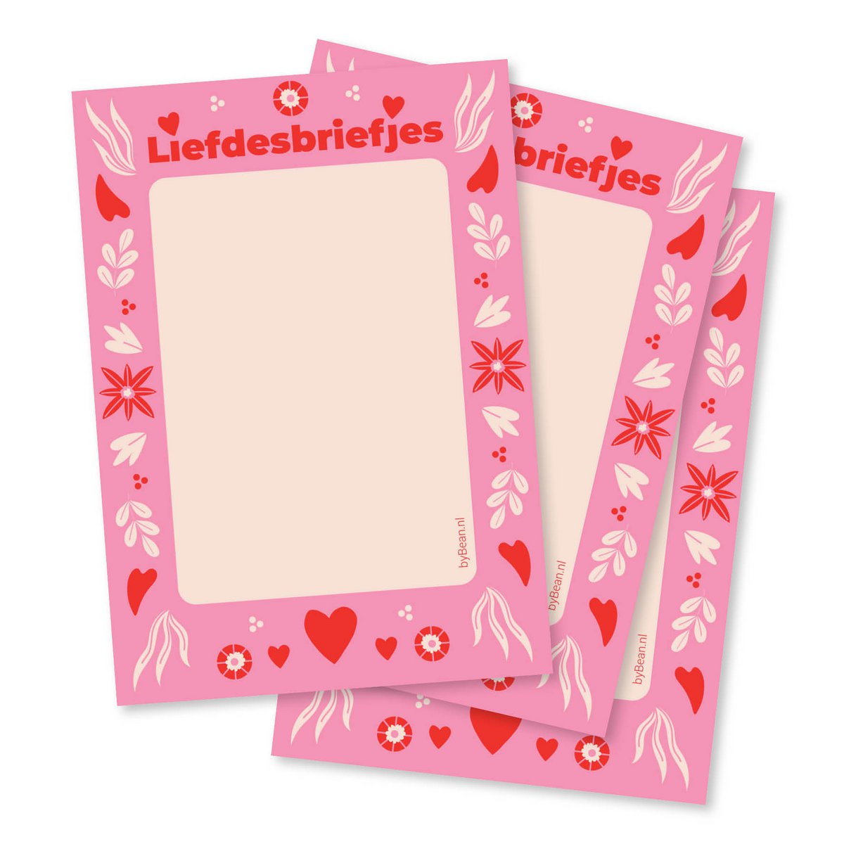 Notitieblokje A6 Liefdesbriefjes