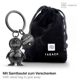 "You're my penguin" penguin keychain "Frosty" with engraving - cute penguin lucky charm as a gift for partners