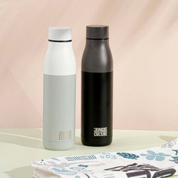 Reusable Stainless Steel Metal Water Bottles - 650ml