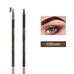 1PC ołówek do brwi wodoodporny Microblading długopis do brwi odcień tatuaż makijaż brwi 6 kolorów naturalny, długotrwały ołówek do brwi