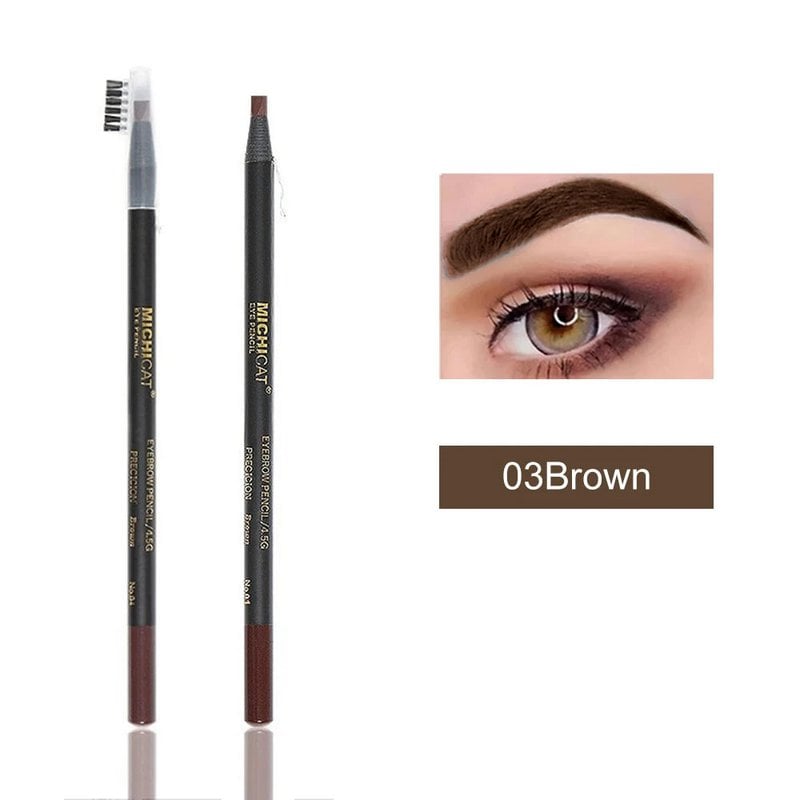 1PC ołówek do brwi wodoodporny Microblading długopis do brwi odcień tatuaż makijaż brwi 6 kolorów naturalny, długotrwały ołówek do brwi