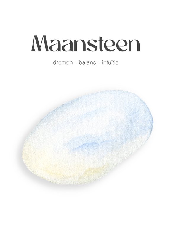 Månesten ædelsten armbånd