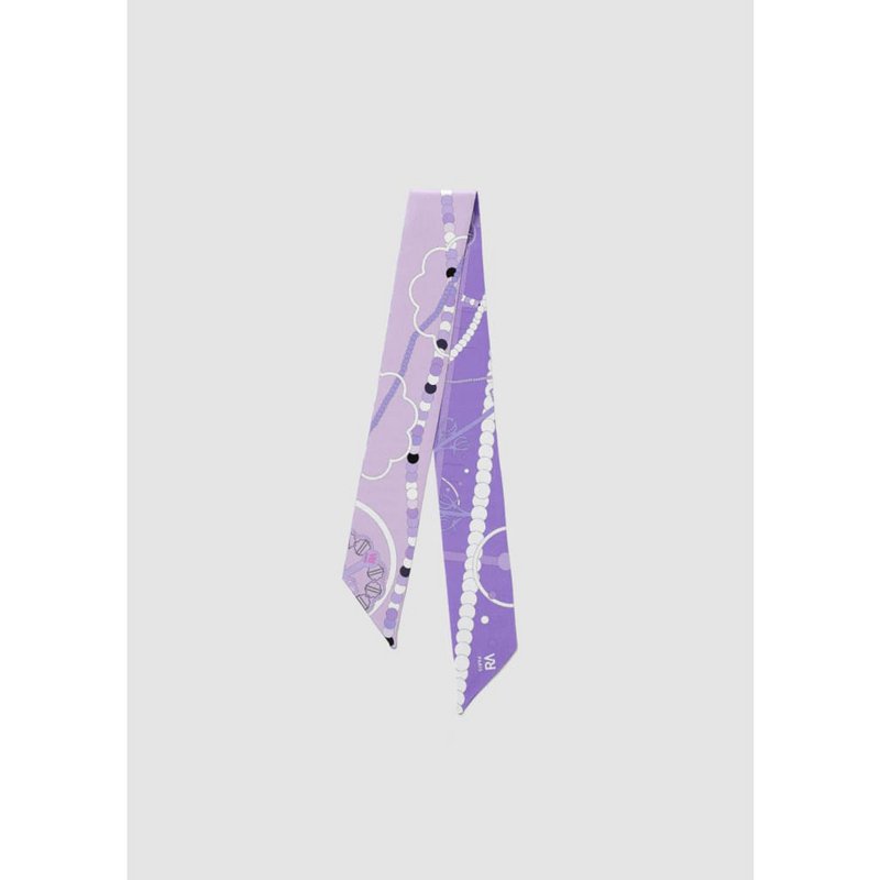 Sciarpa a fascia “Il portagioie viola”